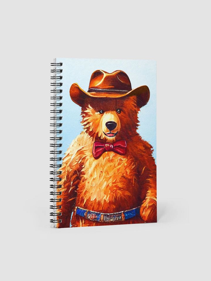 Cowboy Teddy Bear Spiral Notebook product image (1)