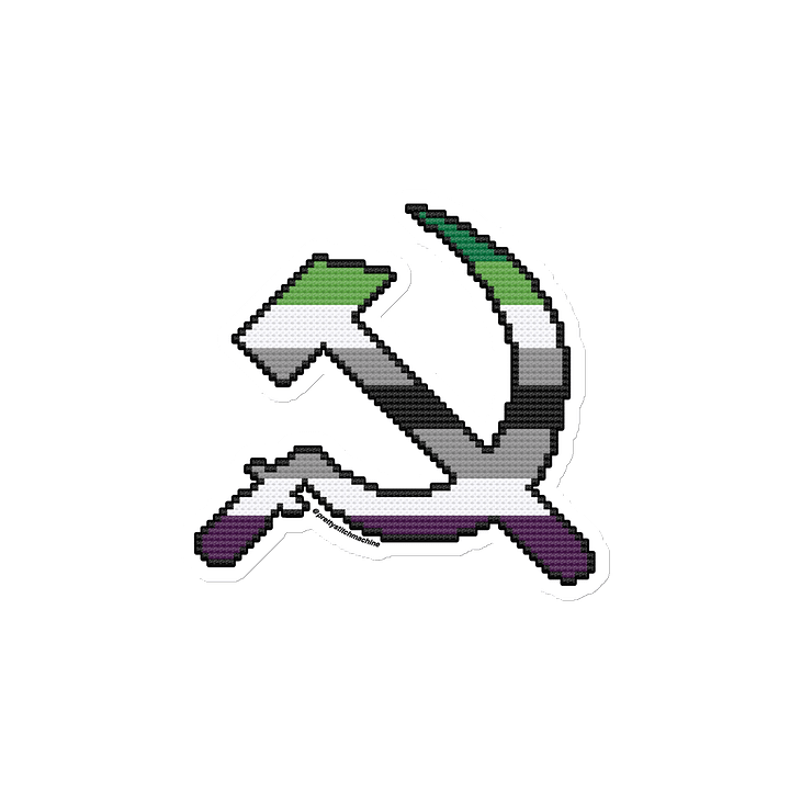 Aroace Pride Hammer & Sickle Die Cut Magnet product image (2)