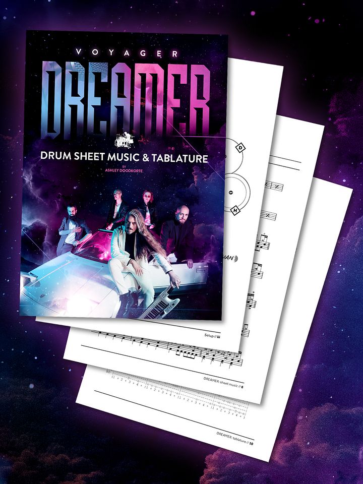Voyager – DREAMER Drum Transcription product image (1)