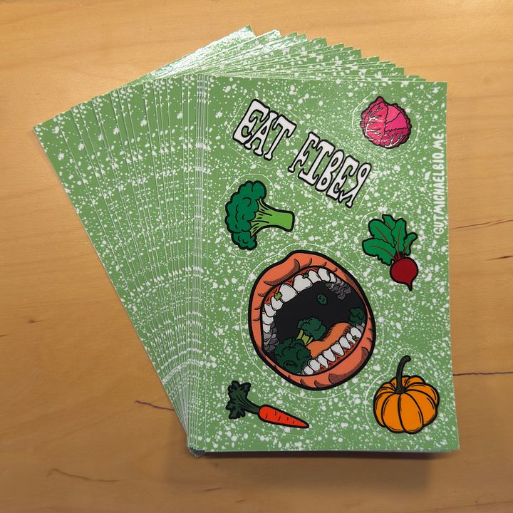 Eat Fiber Sticker Sticker Sheet product image (1)