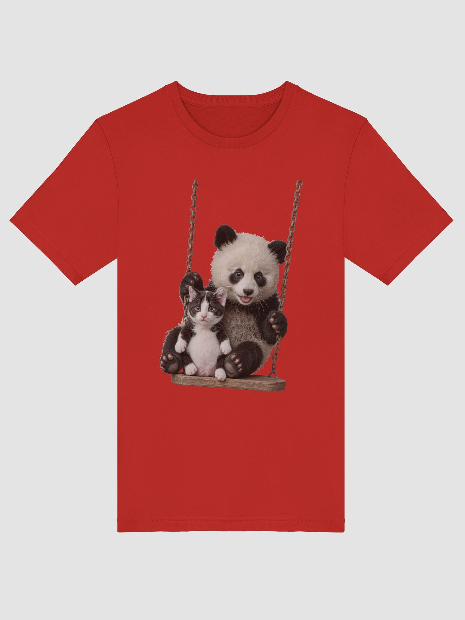 Panda and Kitten Swing Duo T-Shirt product image (47)