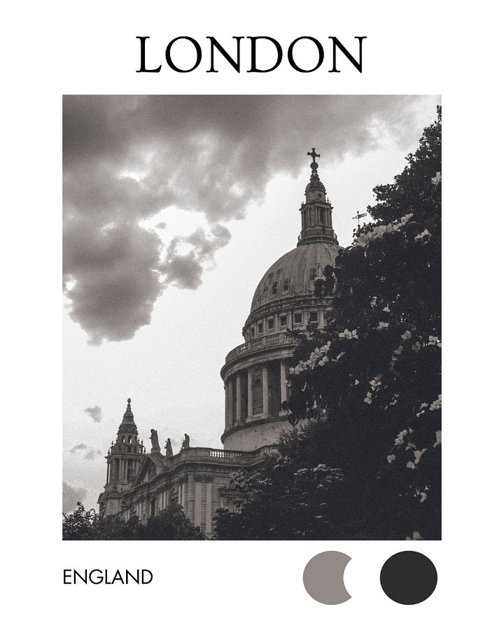 Flowers of St. Paul - Black & White City Digital product image (1)