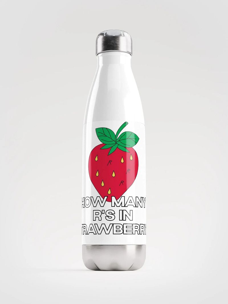 How Many R's in Strawberry? Water Bottle