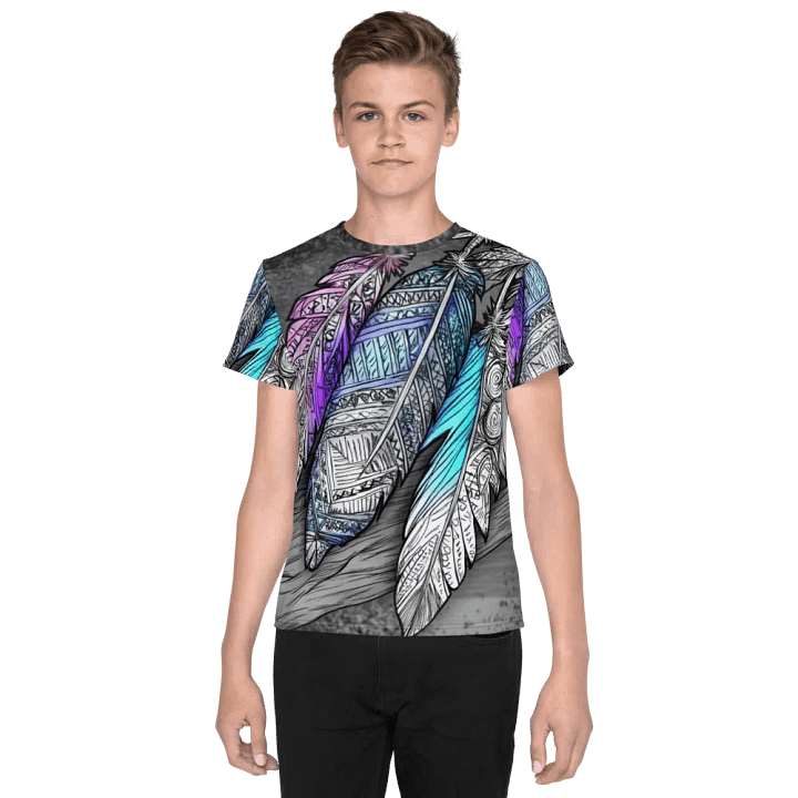 G Feathers, Unisex Youth Crew Neck T-Shirt product image (1)