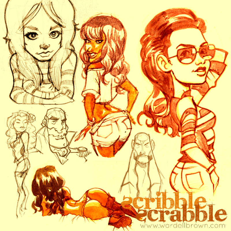 Scribble Scrabble Volume 1 - Collection of Sketches product image (3)
