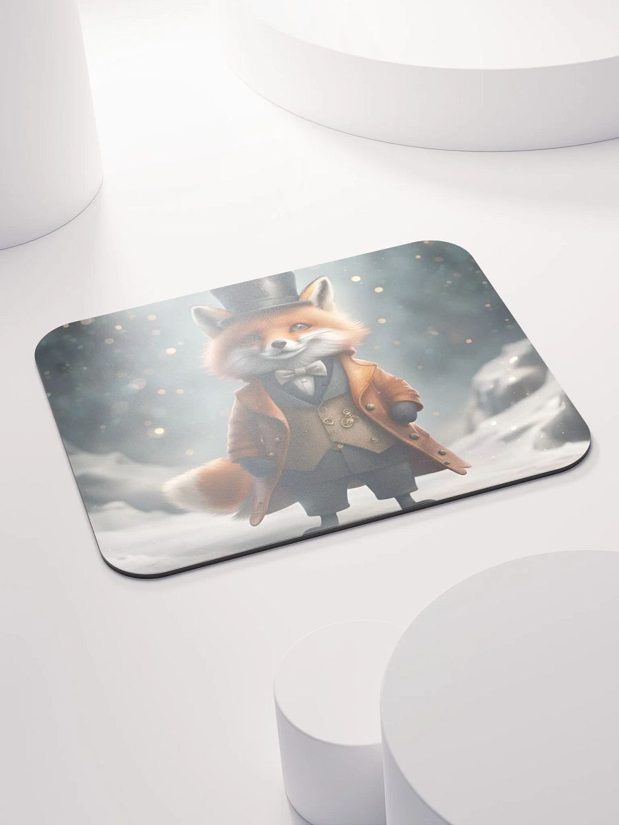 Smart Dressed Fox Mouse Pad product image (4)