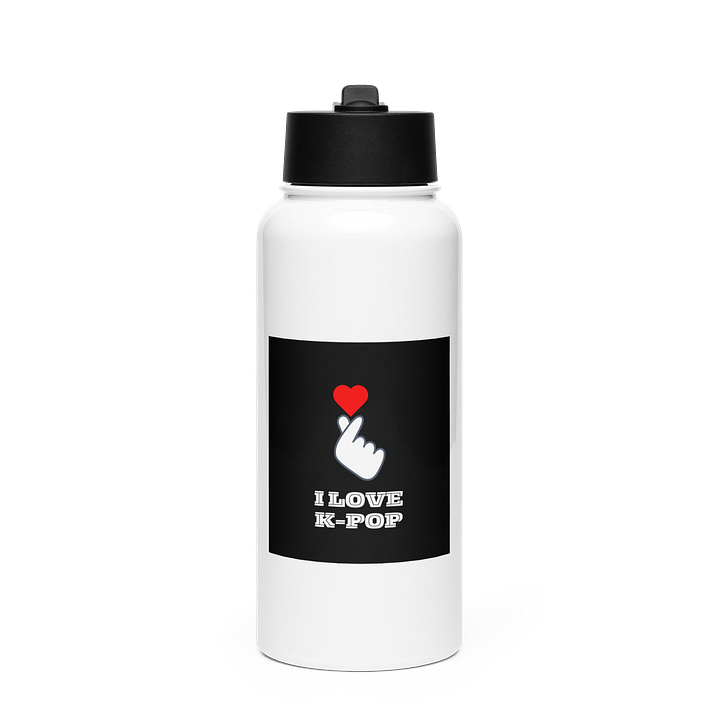 K-POP Stainless Steel Water Bottle with a Straw Lid product image (1)