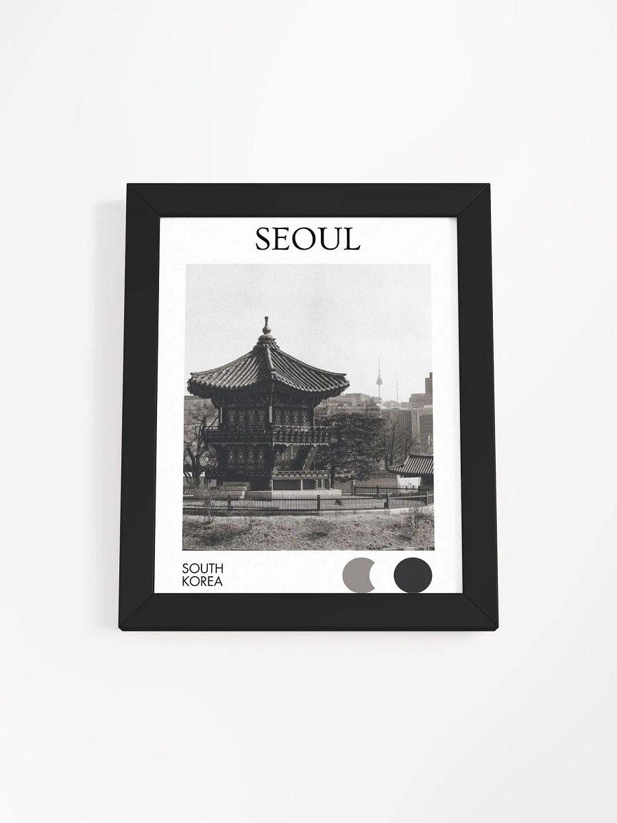 Pavilion of Seoul - Black & White / Framed product image (1)