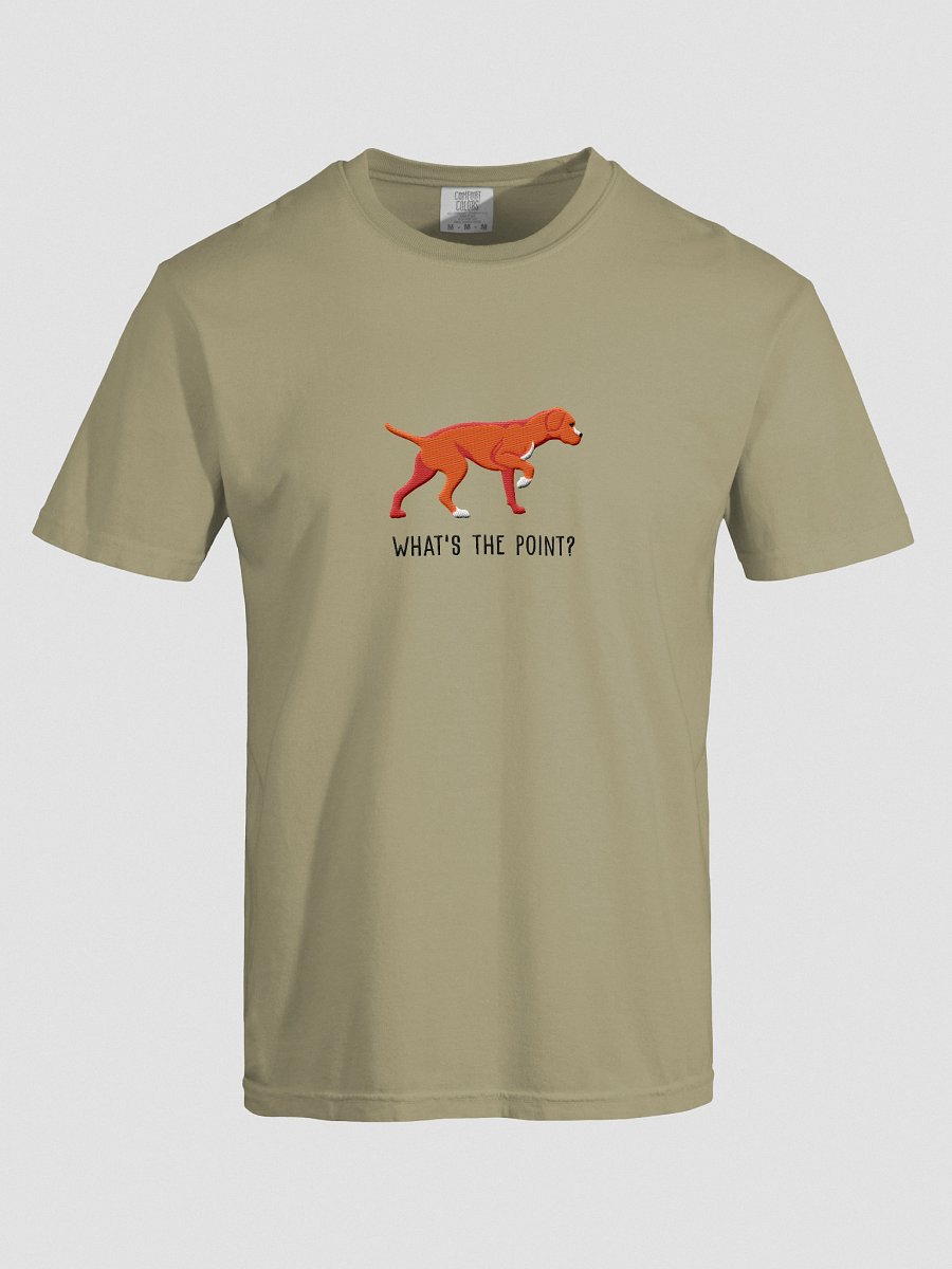 What's the Point? T-Shirt(Embroidered) of a Portuguese Pointer(Red) product image (17)
