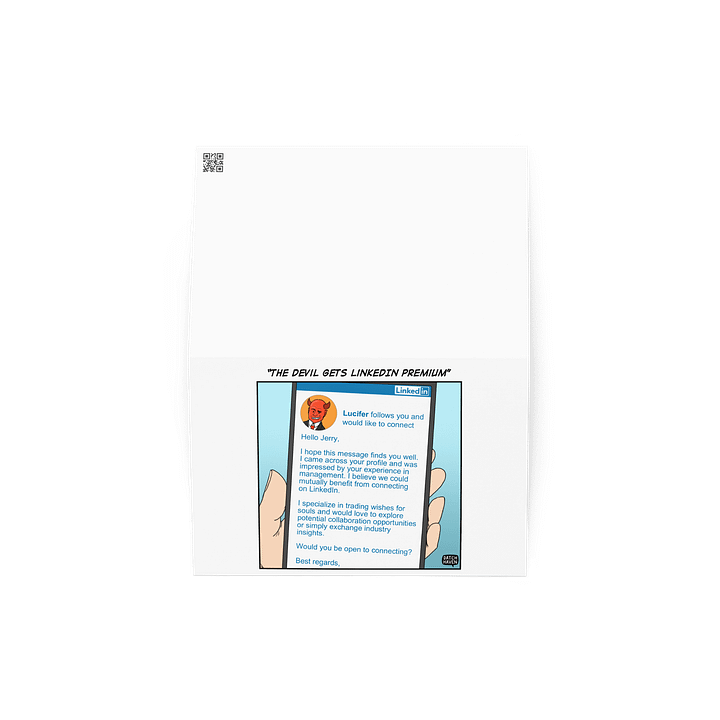 "The Devil gets LinkedIn Premium" card product image (4)