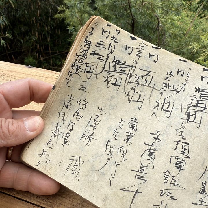 🎎 Antique Edo-Era Japanese Ledger Book - Washi Paper Account Record product image (2)