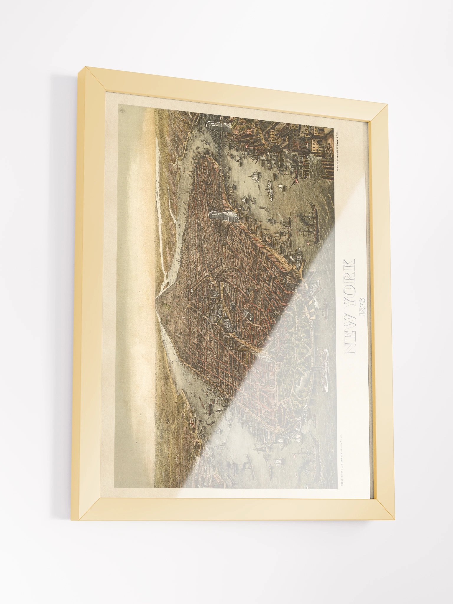 New York City 1873 (Framed Poster Print) product image (4)