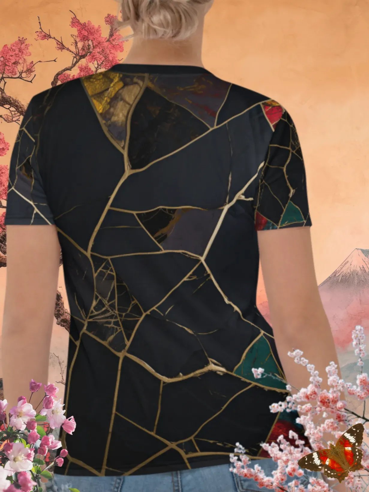 Ruby & Kintsugi Print T-Shirt product image (4)