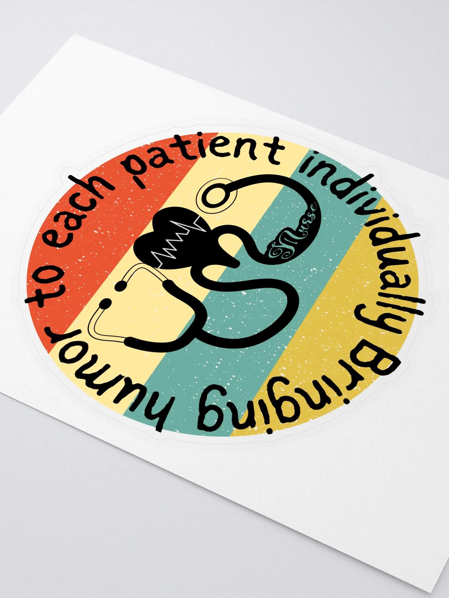 Bringing humor to each patient individually Sticker Sheet product image (2)