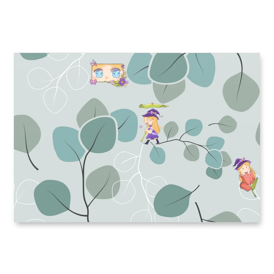 Plants and Chibi Florals Wrapping Paper product image (3)