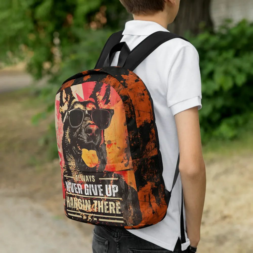 Hangin There German Shephed All-Over Print Backpack product image (1)