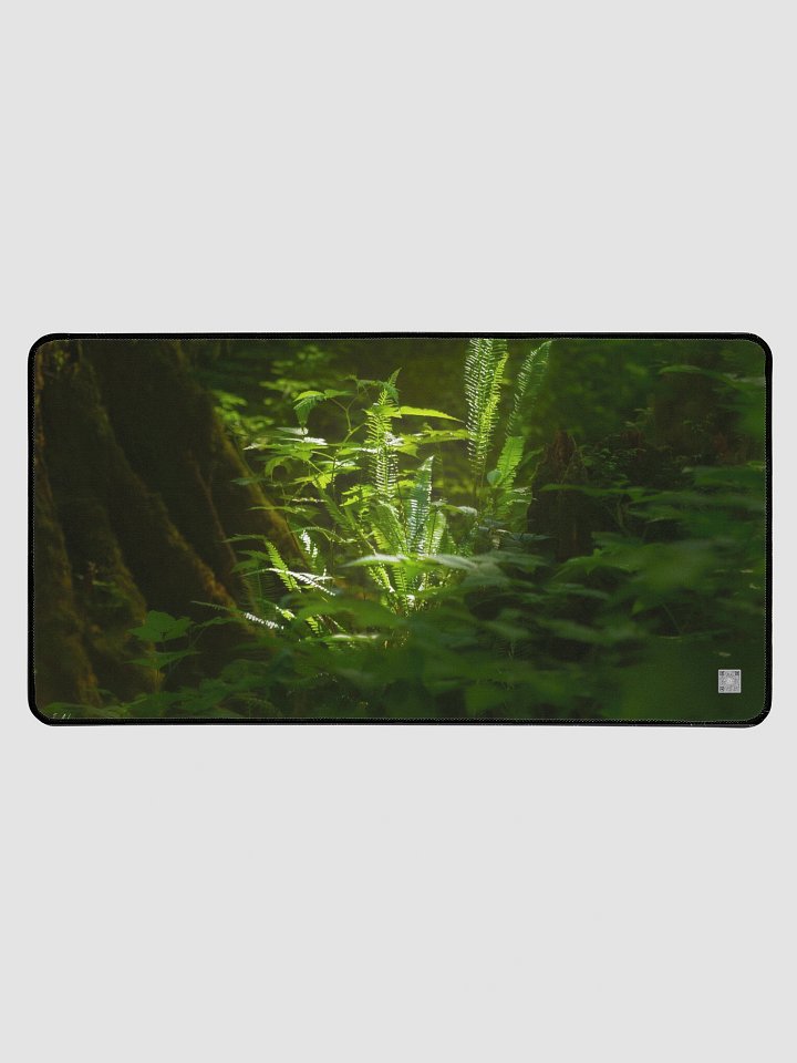 A little shot of sunshine in the wood's Desk Mat product image (1)