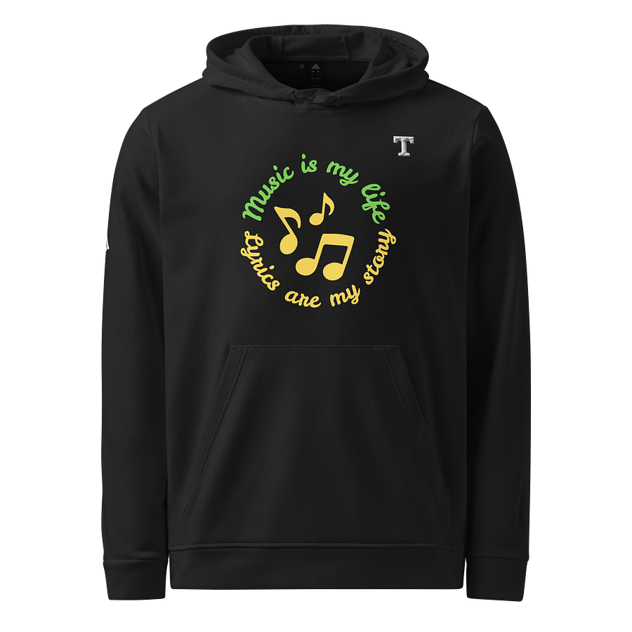 Musical Notes Circle Adidas Hoodie product image (1)