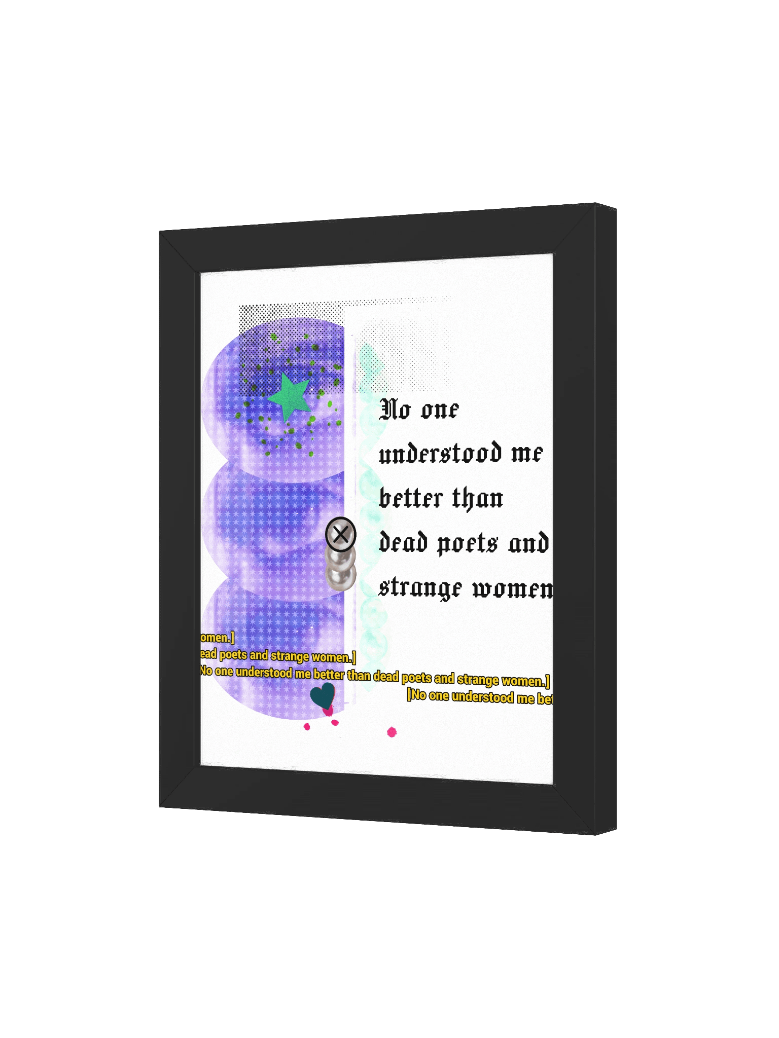 Dead Poets & Strange Women Framed Art Print product image (62)