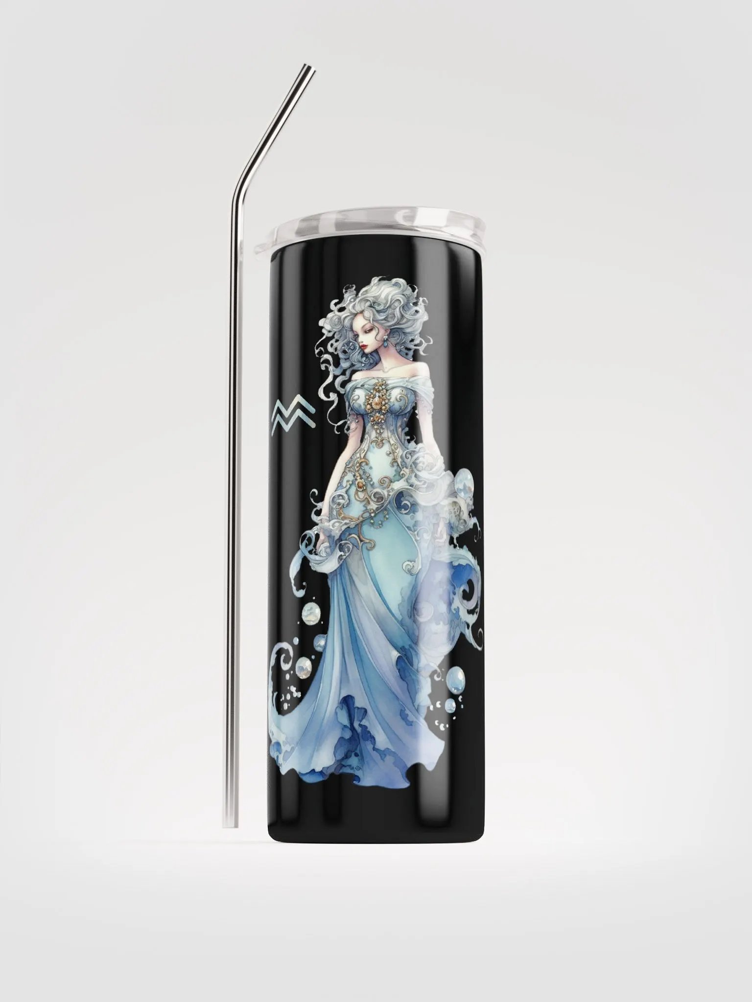Elevate Your Beverage Experience with Our Aquarius Zodiac Stainless Steel Tumbler! 🌟 product image (1)