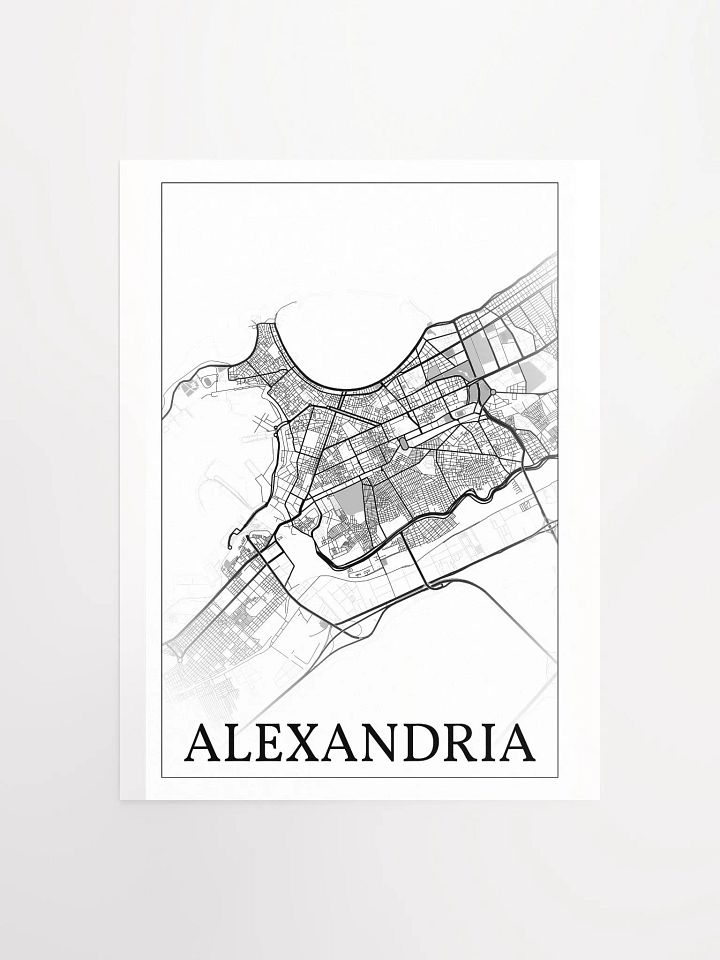 Alexandria, Egypt, city map print product image (3)