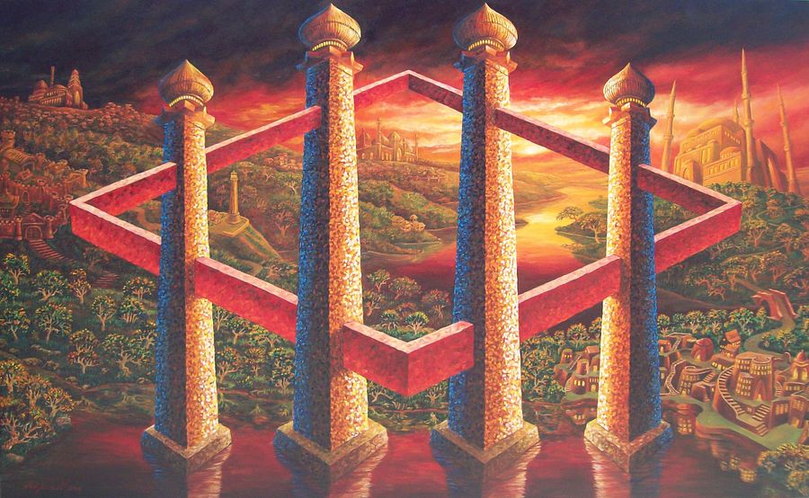 "Nonimpossible Minaret" Painting by Deni Je product image (1)