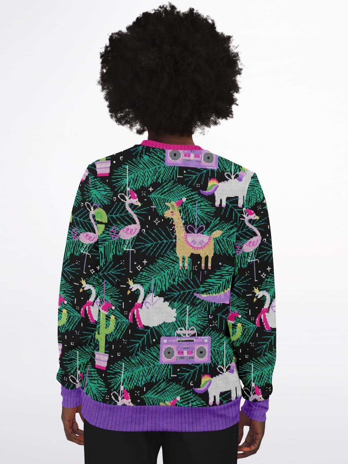 "Jingle Balls" Christmas Sweatshirt | Funny Adult Holiday Sweater | Unicorn Party Outfit | Festive Winter Outfit product image (8)