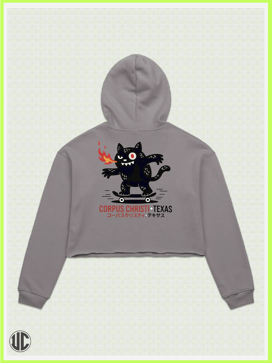 UnkoCon – Corpus Christi TX Skater Crop Hoodie product image (2)