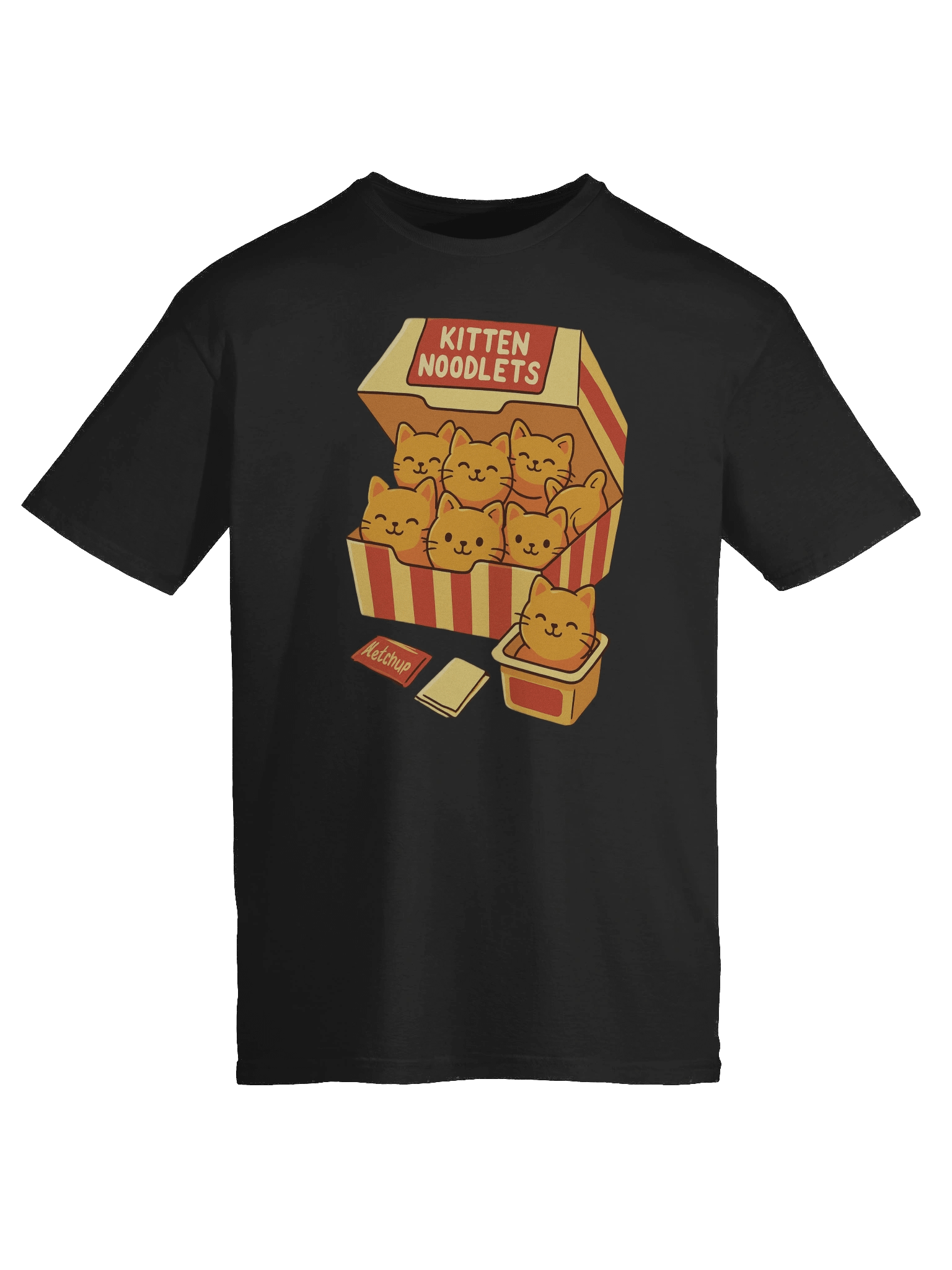 Whimsical Kitten Noodlets T-Shirt product image (53)