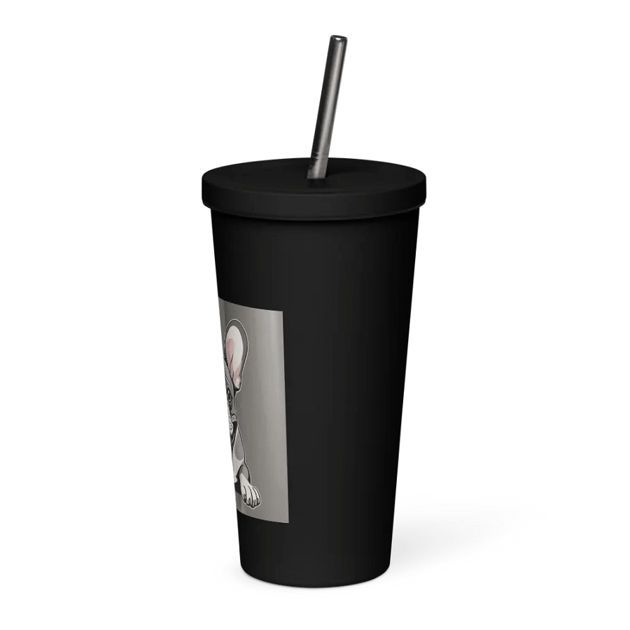 SuperHanktheFrenchie Black Tumbler product image (3)
