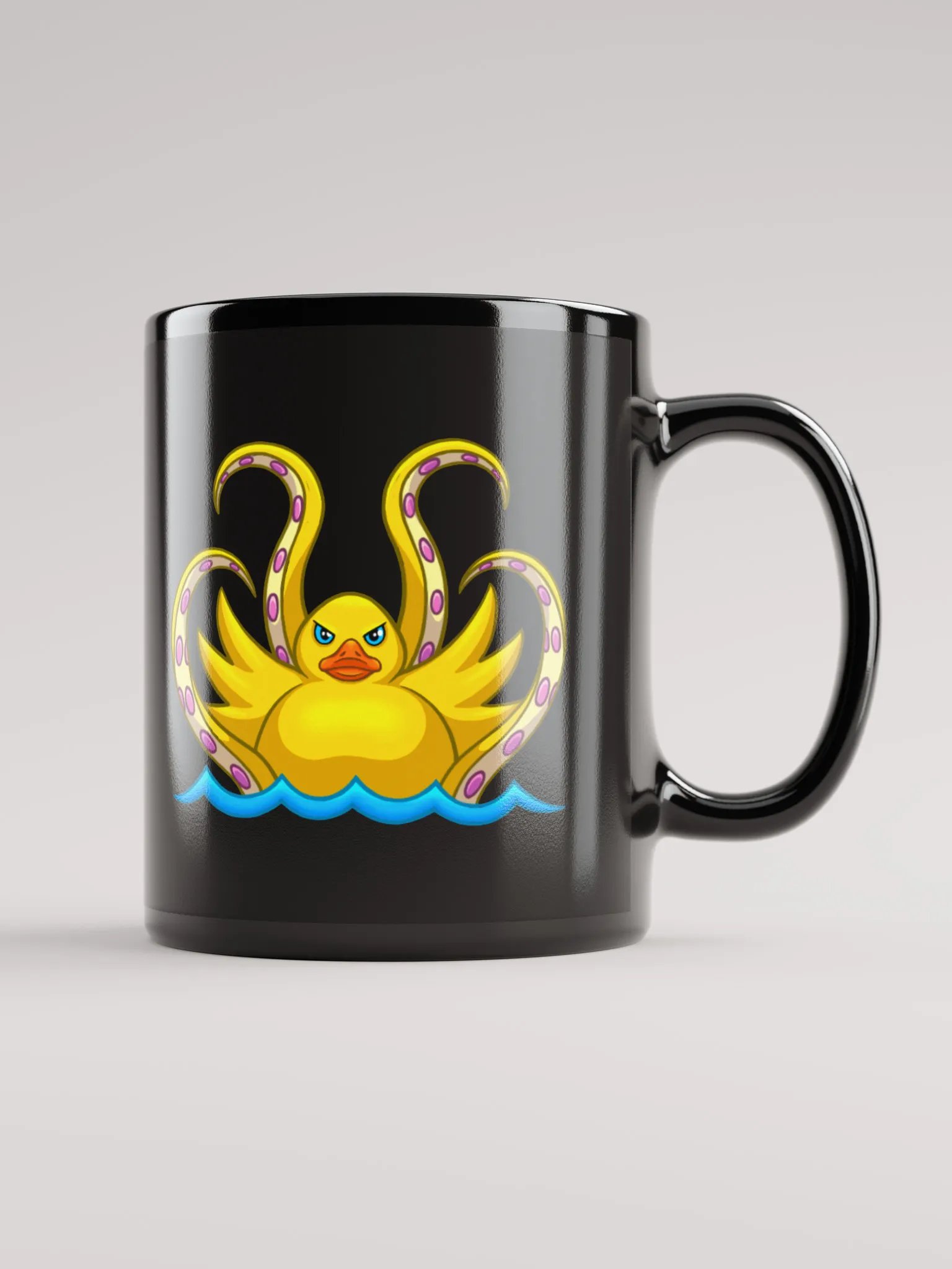 Good Vibes Quacken Mug Black product image (1)