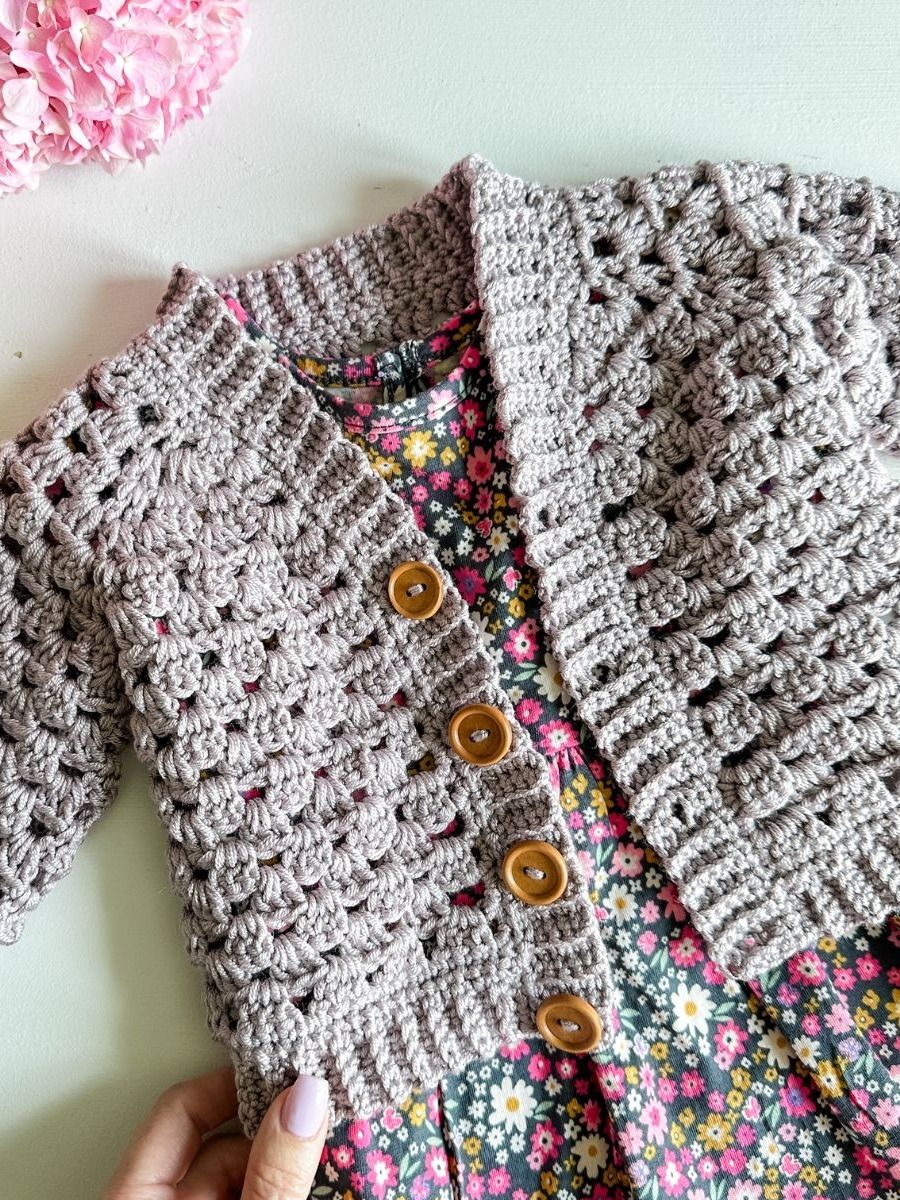 Mini Pop Cardigan Crochet Pattern product image (3)