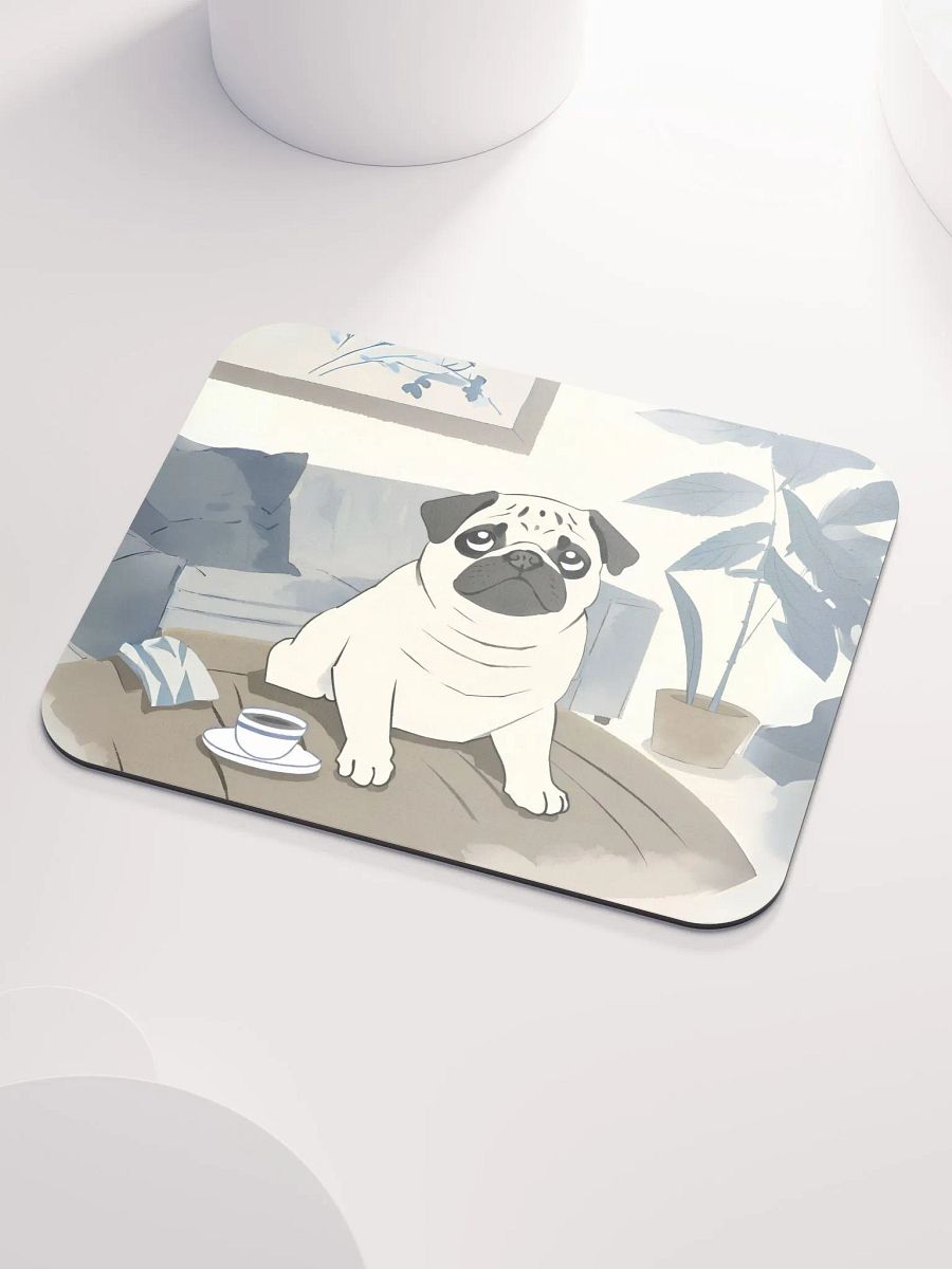 Cozy Pug Mouse Pad product image (3)