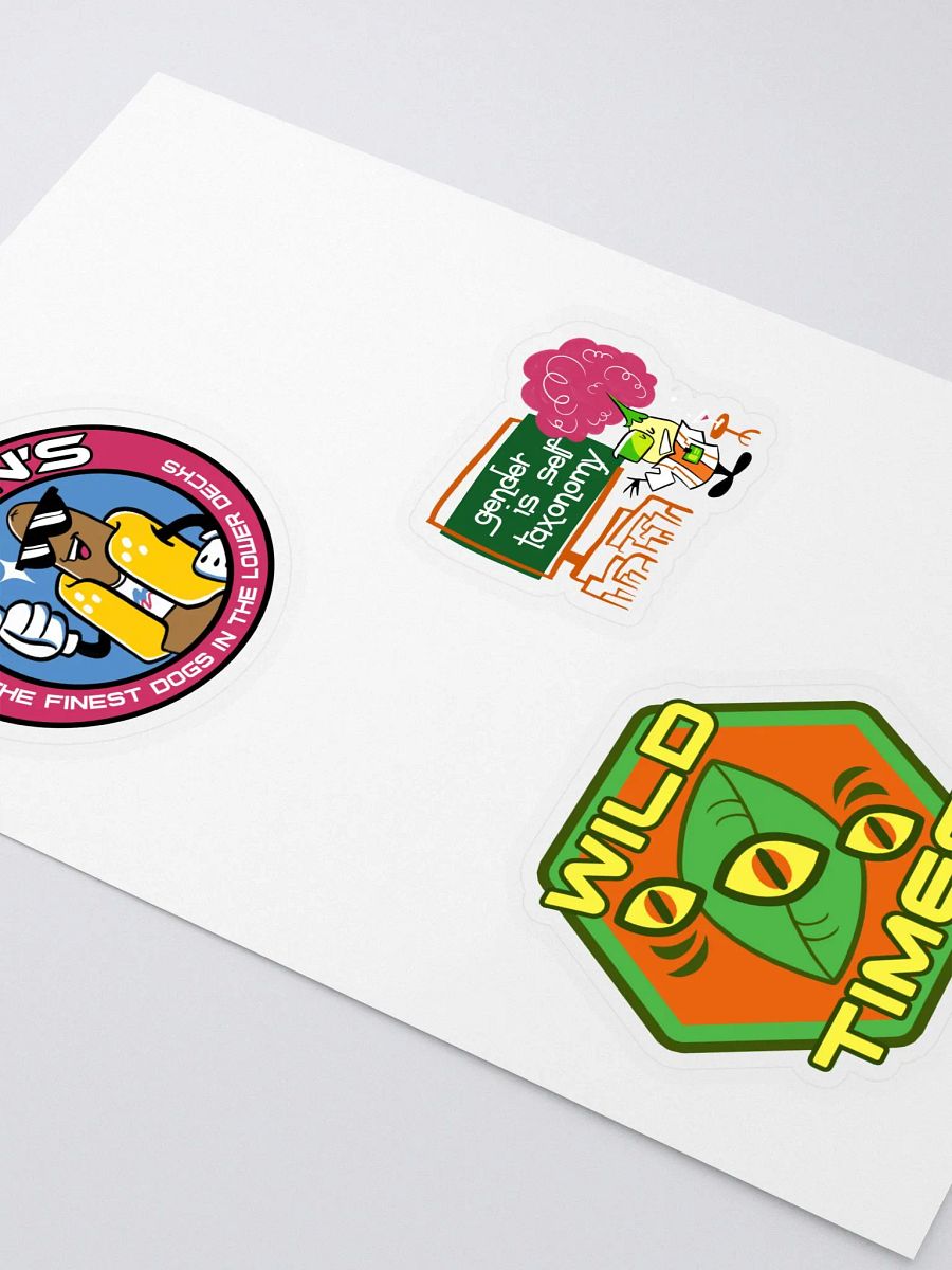 Sticker Sheet (J'John's, gender, Wild Times) product image (2)