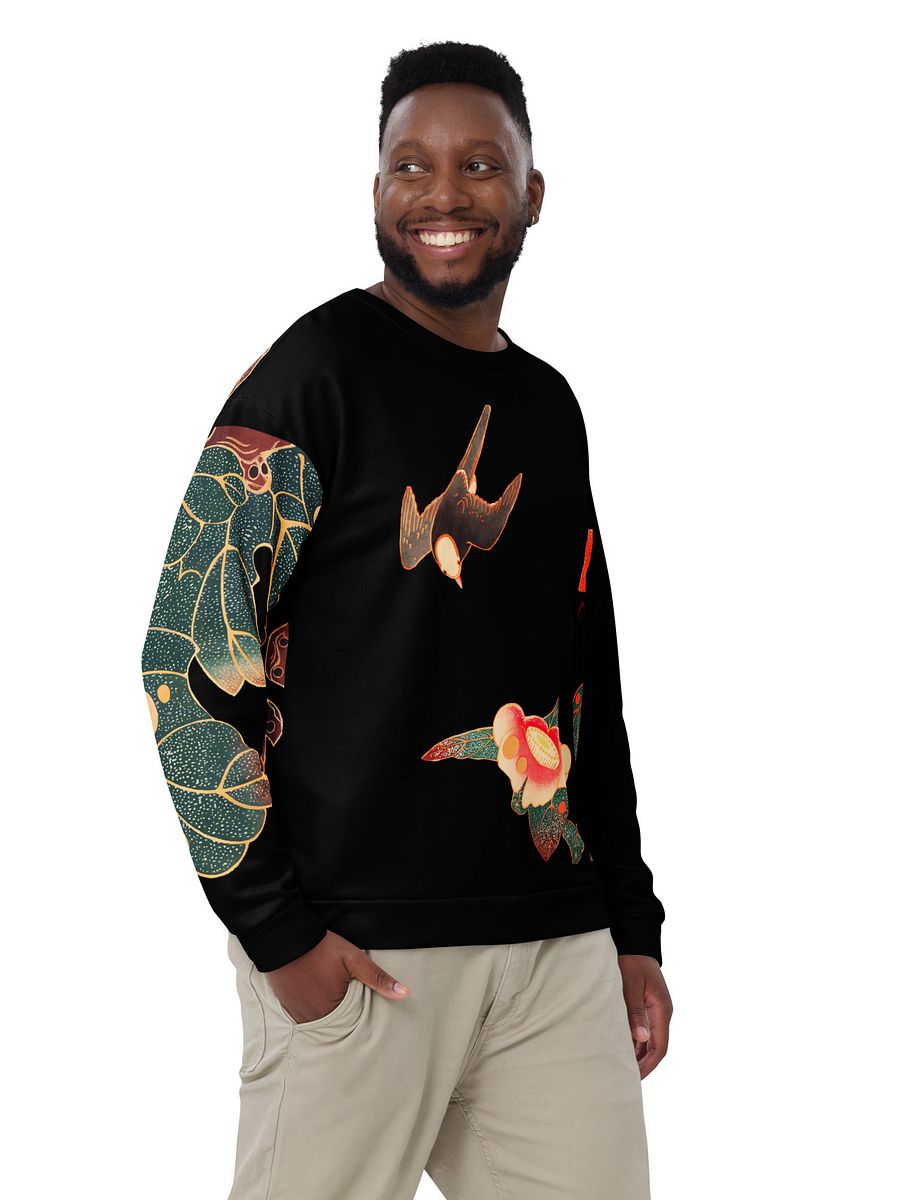 Birds All-Over Print Recycled Unisex Sweatshirt product image (10)