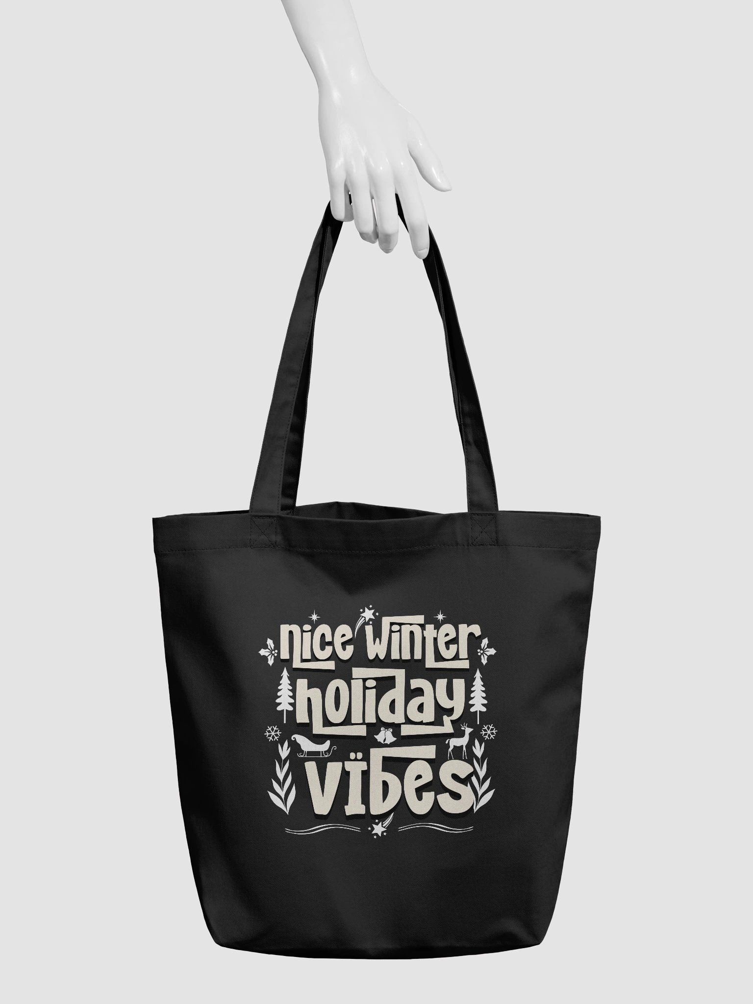 Festive Winter Tote Bag to Brighten Your Holiday Season product image (5)