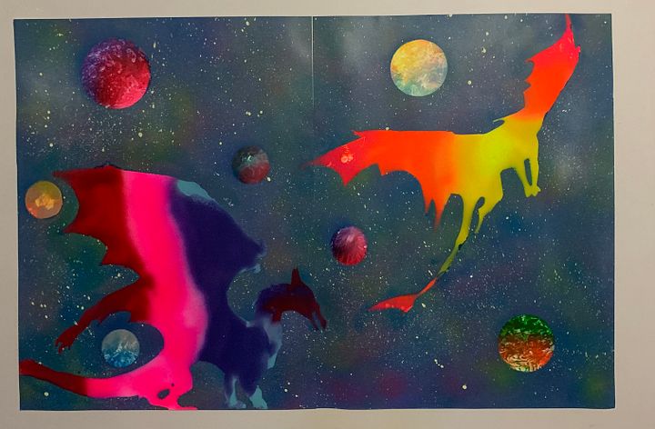 Dragon Spray paint art product image (1)