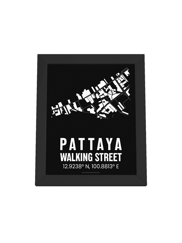 Pattaya Walking Street Map Black product image (1)