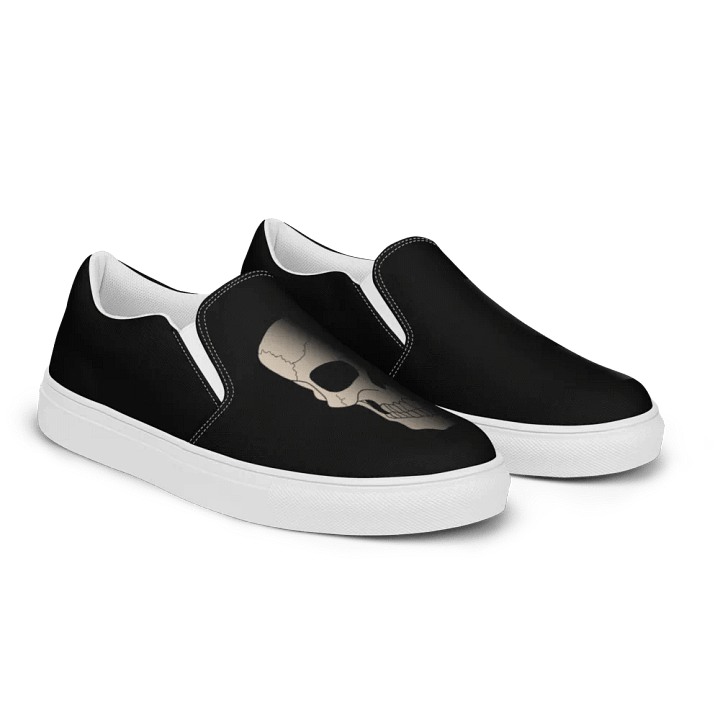 Faded skull mens slip ons product image (2)
