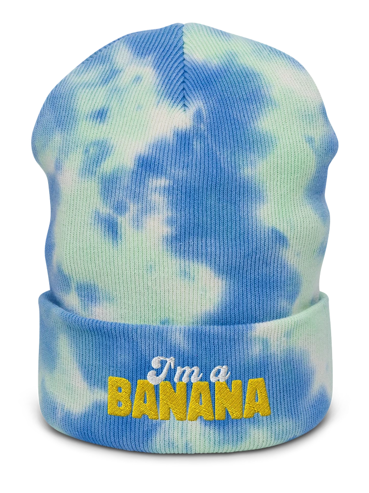 I'm a Banana tie dye beanie product image (1)