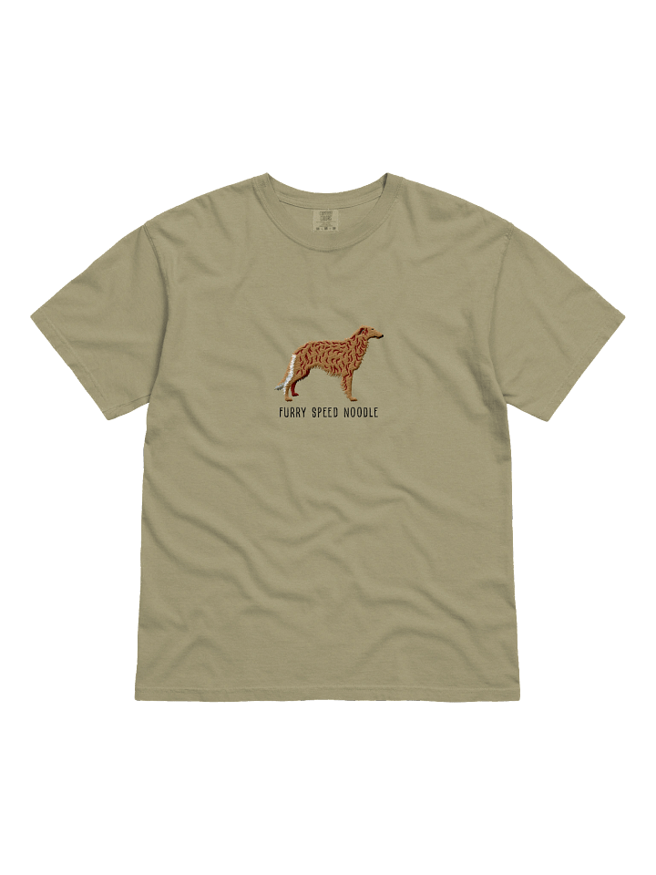 Furry Speed Noodle T-Shirt(Embroidered) of a Borzoi(Brown) product image (7)