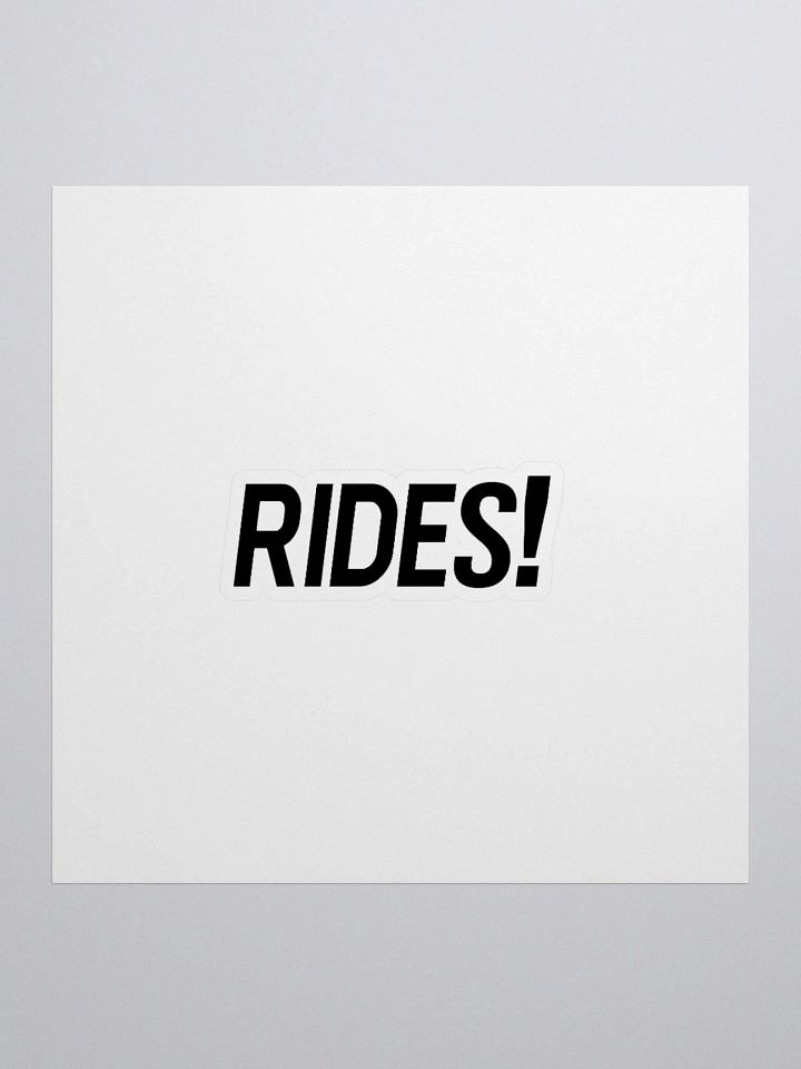 RIDES! Sticker product image (1)