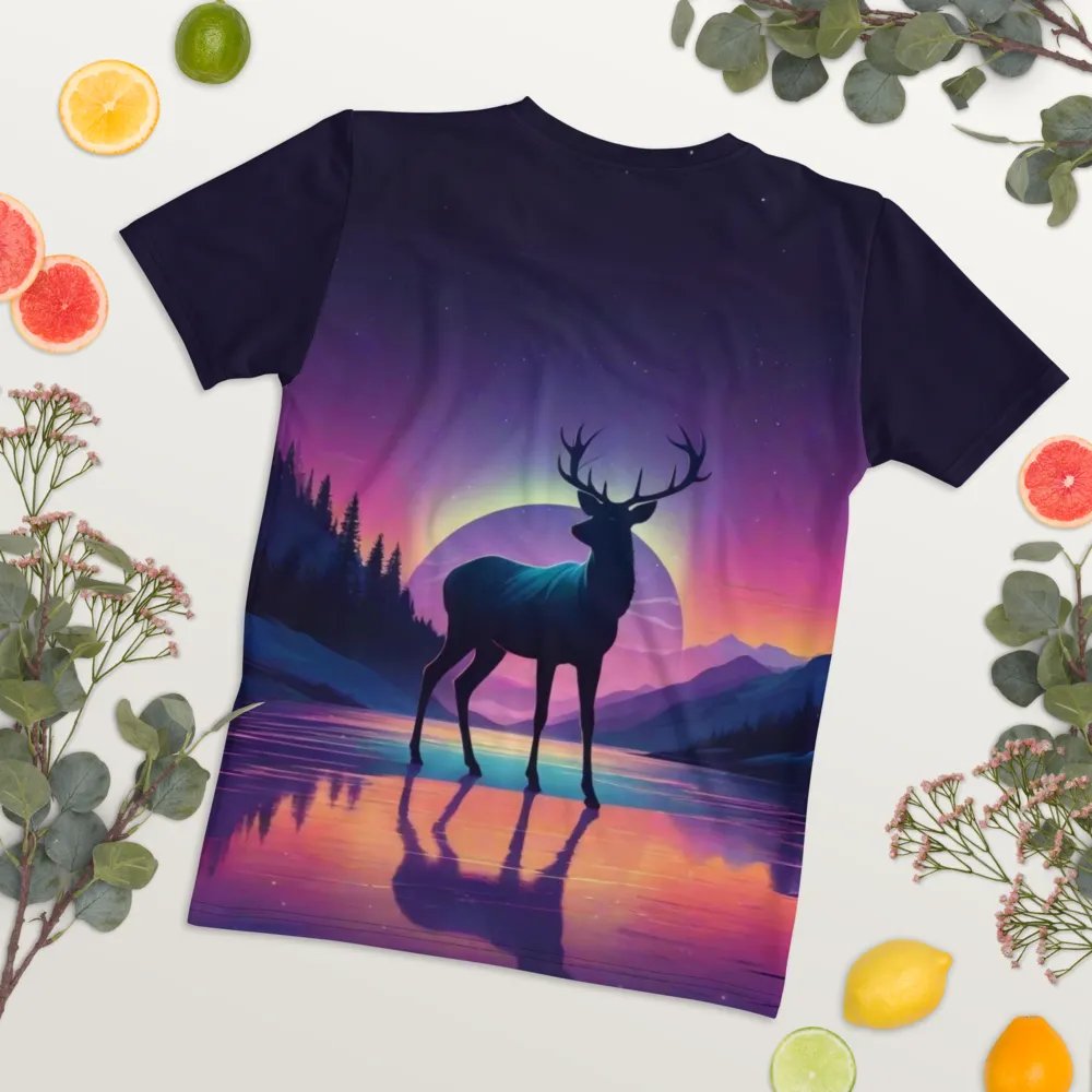 Deer at Sunset in the Wild All Over Print T-shirt product image (8)