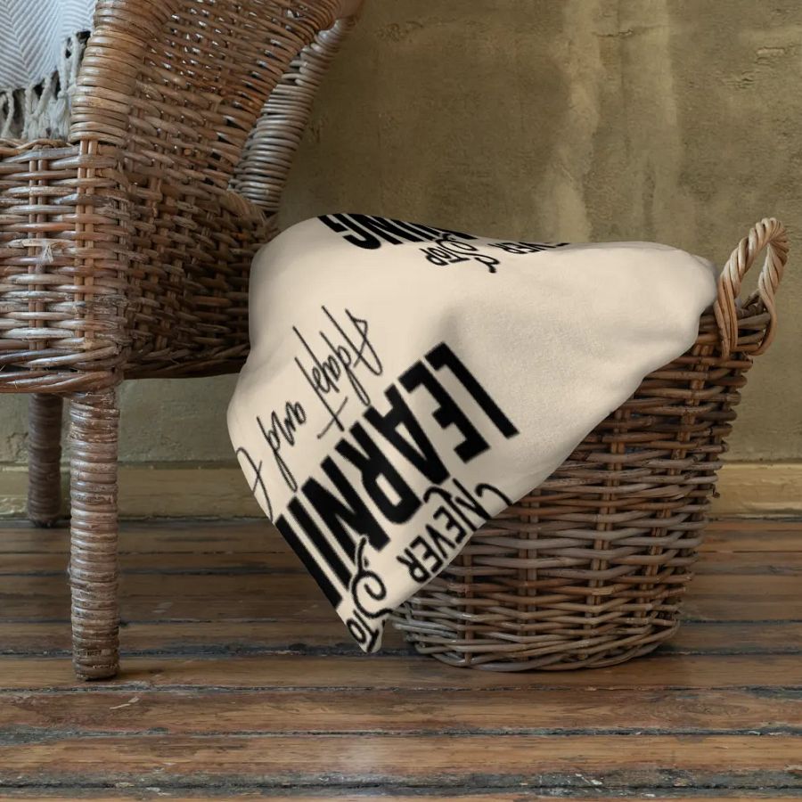 Never Stop Learning Blanket product image (10)