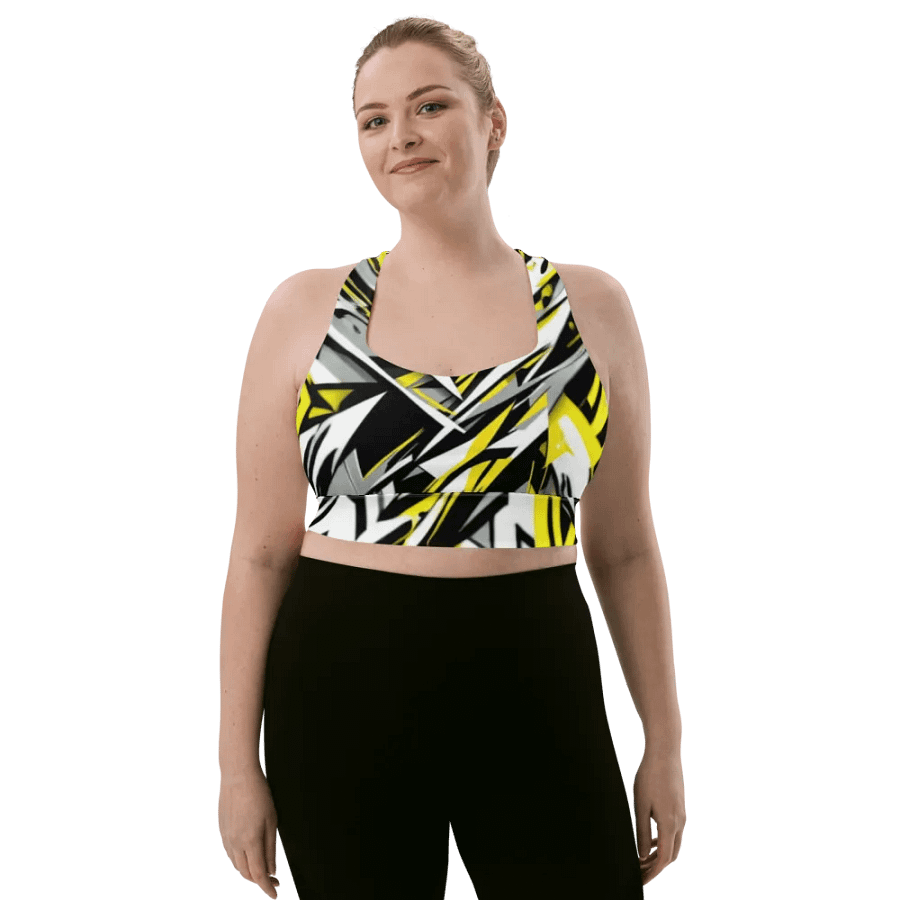 Energize Geometric Designed Sports Bra product image (7)