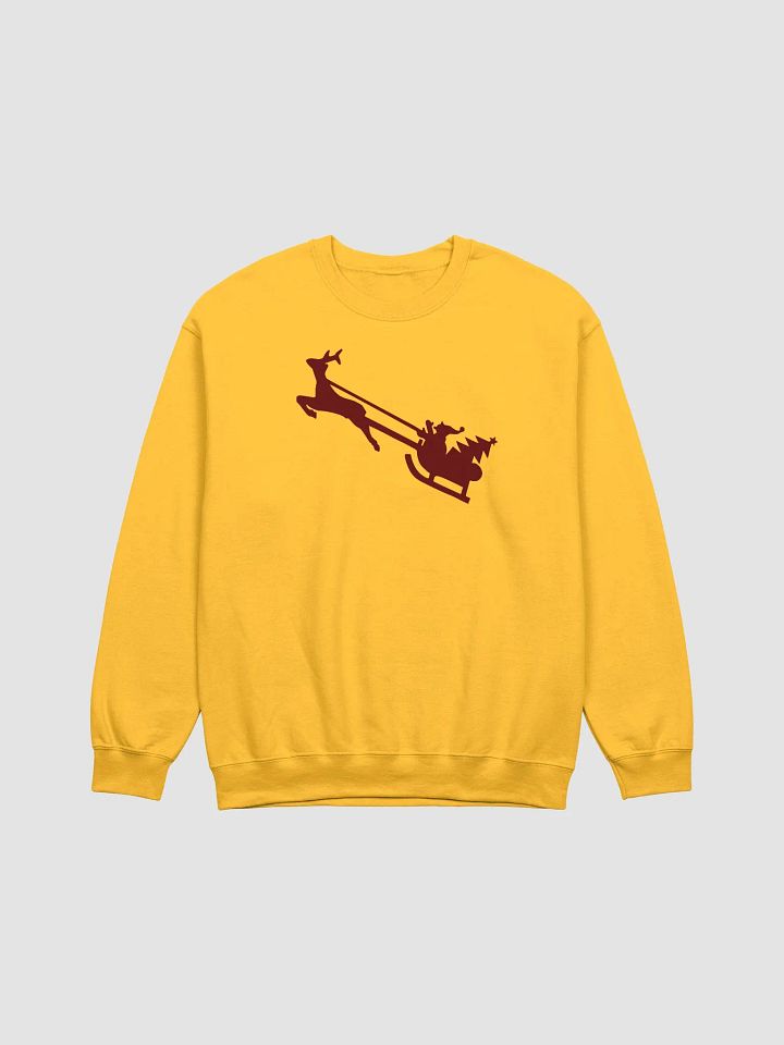 Festive Reindeer Sleigh Sweatshirt Crewneck product image (1)