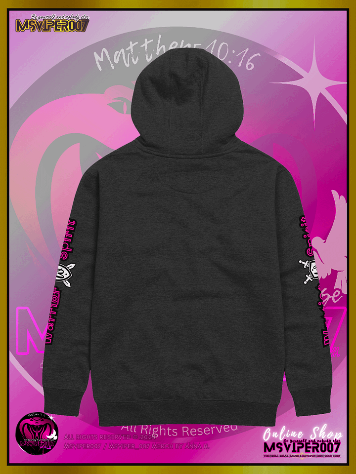 Hoodie - MsViper007's "Warrior Spirit - Plate Up!!!™" Cozy Hoodie (royal pink) By Anna H. product image (2)