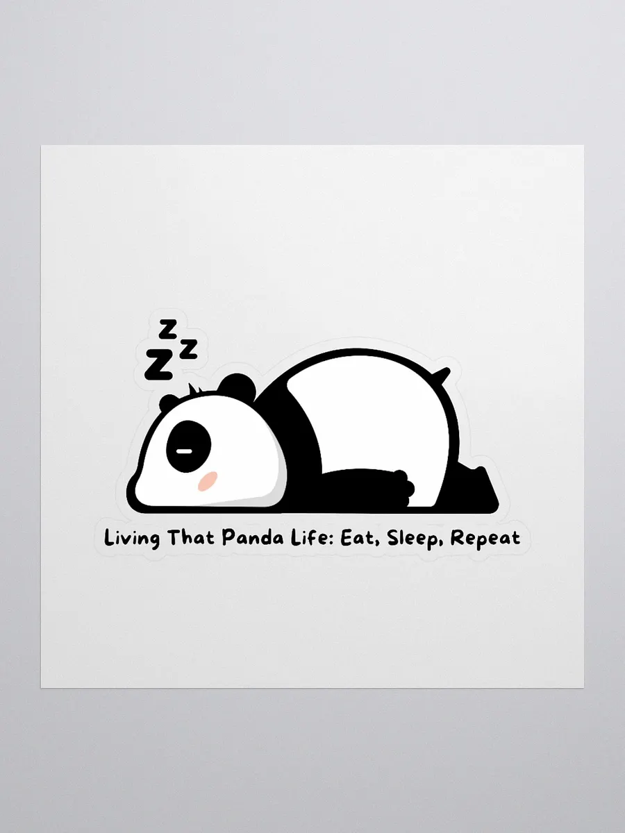 Living That Panda Life: Eat, Sleep, Repeat Sticker product image (3)