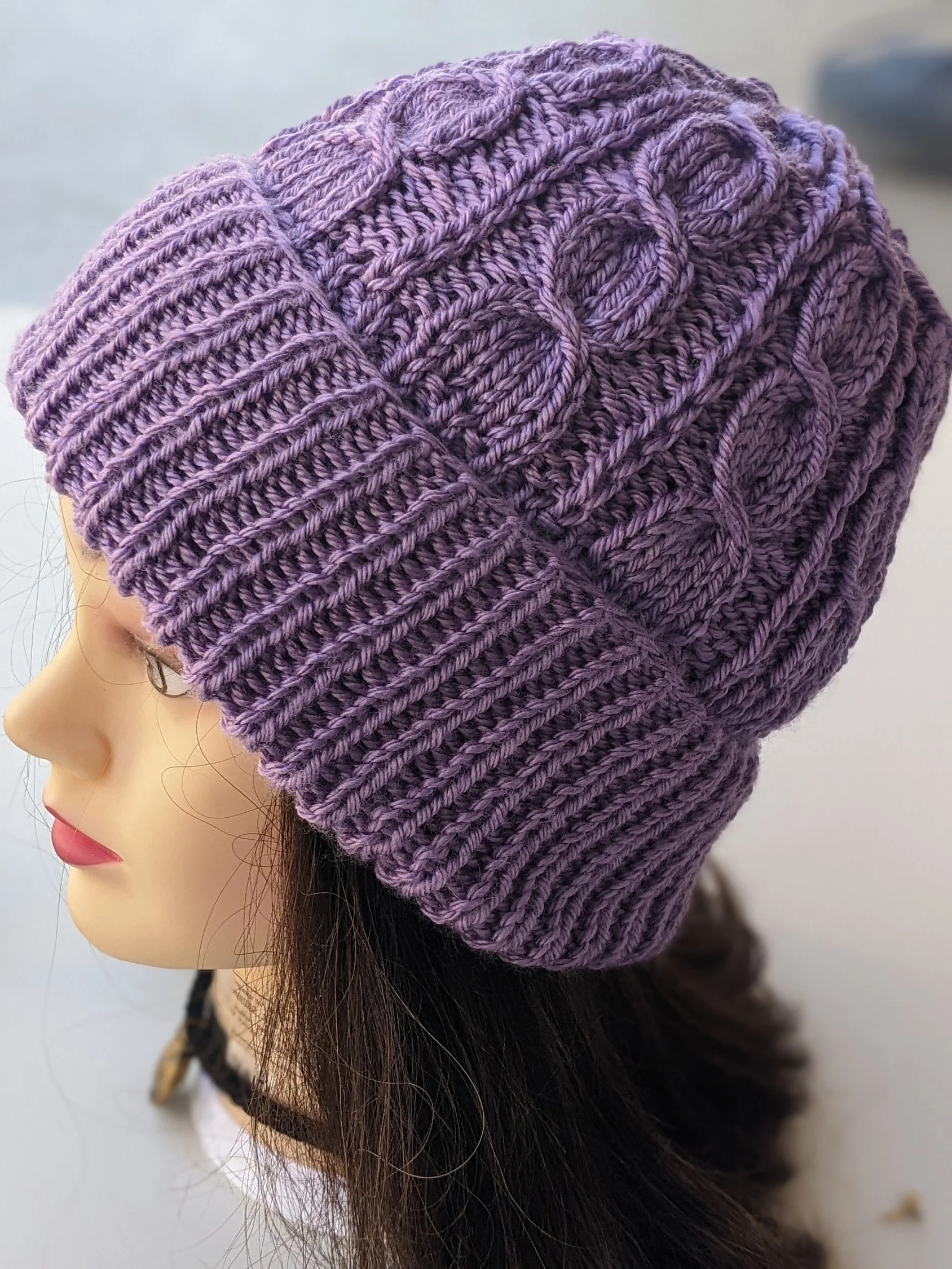 Viola Cable Hat Knitting Pattern product image (3)