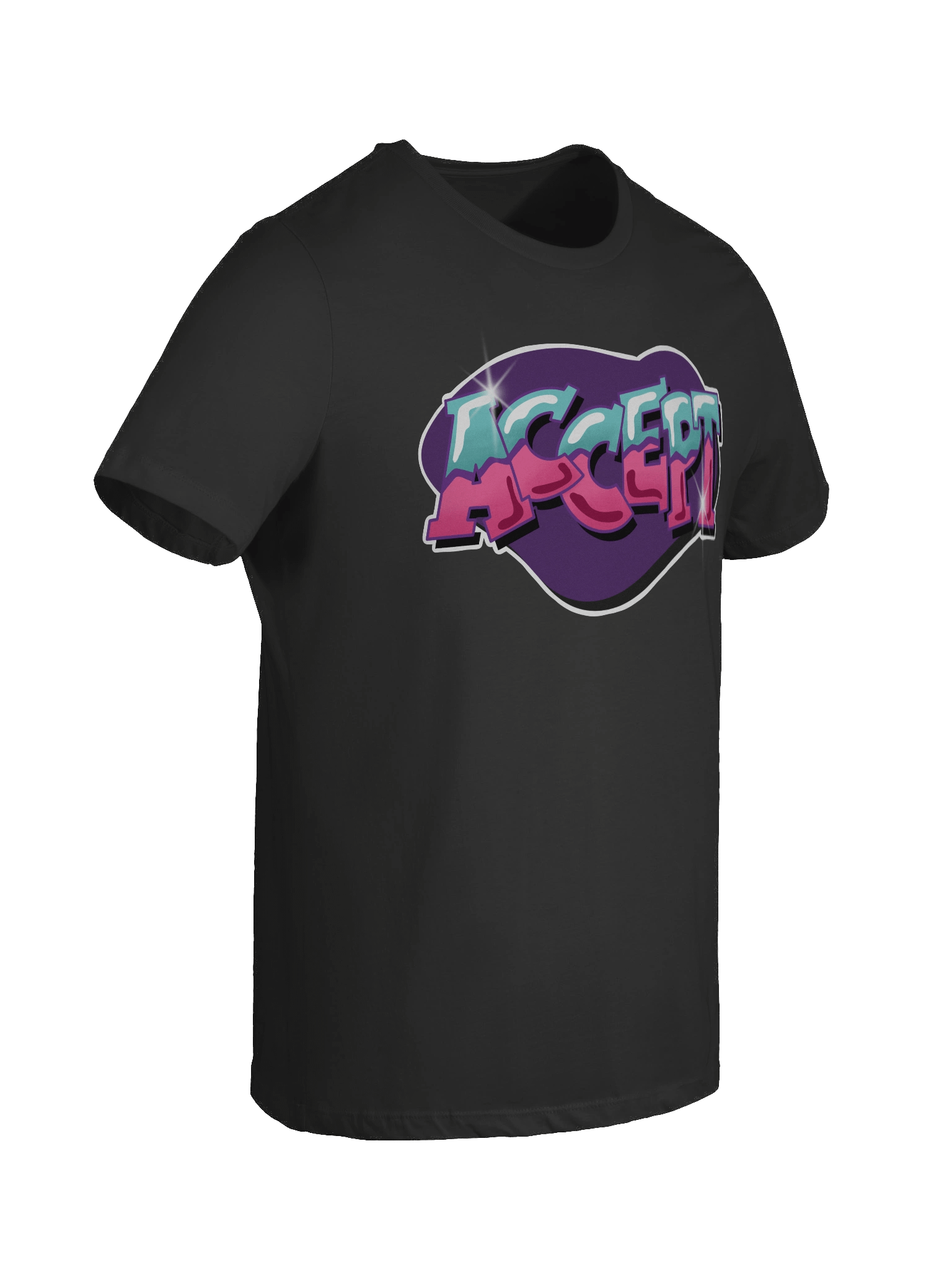 "ACCEPT" - Kawaiifiti Style - Women's Relaxed-fit T-Shirt (Dark) product image (15)